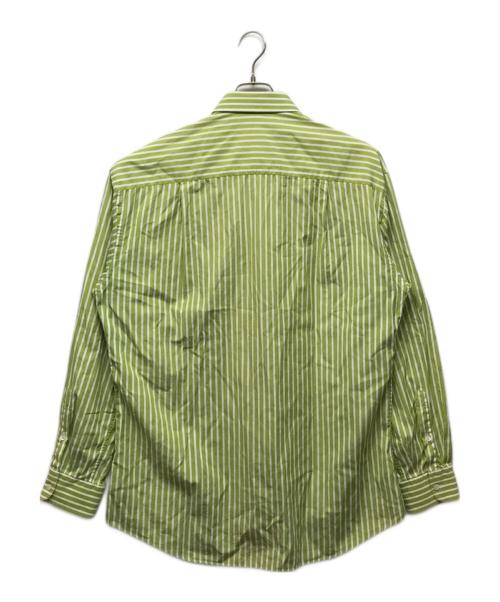 GUCCI（グッチ）GUCCI (グッチ) ストライプシャツ グリーン サイズ:41の古着・服飾アイテム