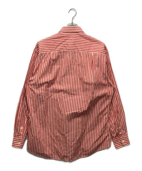 GUCCI（グッチ）GUCCI (グッチ) ストライプシャツ オレンジ サイズ:41の古着・服飾アイテム