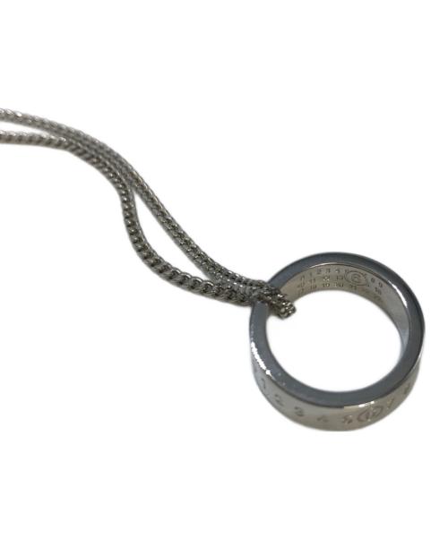 MM6 Maison Margiela（エムエムシックスメゾンマルジェラ）MM6 Maison Margiela (エムエムシックスメゾンマルジェラ) NUMERIC MINIMAL SIGNATURE RING NECKLACE シルバーの古着・服飾アイテム