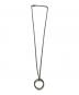 MM6 Maison Margiela（エムエムシックスメゾンマルジェラ）の古着「NUMERIC MINIMAL SIGNATURE RING NECKLACE」｜シルバー