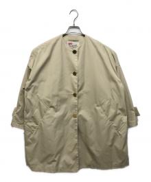 Traditional Weatherwear（トラディショナルウェザーウェア）の古着「マールトン撥水ウェザーノーカラーロングコート」｜ブラウン
