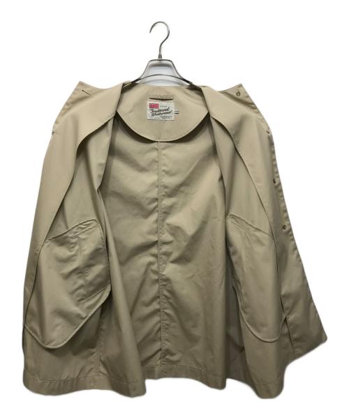 Traditional Weatherwear（トラディショナルウェザーウェア）Traditional Weatherwear (トラディショナルウェザーウェア) マールトン撥水ウェザーノーカラーロングコート ブラウン サイズ:34の古着・服飾アイテム
