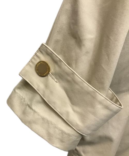 Traditional Weatherwear（トラディショナルウェザーウェア）Traditional Weatherwear (トラディショナルウェザーウェア) マールトン撥水ウェザーノーカラーロングコート ブラウン サイズ:34の古着・服飾アイテム