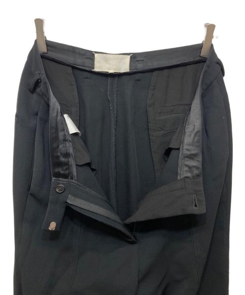 Maison Margiela（メゾンマルジェラ）Maison Margiela (メゾンマルジェラ) ビスコースクレープMarocain パンツ ブラック サイズ:44の古着・服飾アイテム