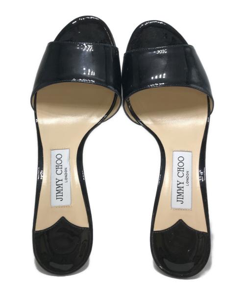 JIMMY CHOO（ジミーチュウ）JIMMY CHOO (ジミーチュウ) エナメルヒールパンプス ブラック サイズ:39の古着・服飾アイテム