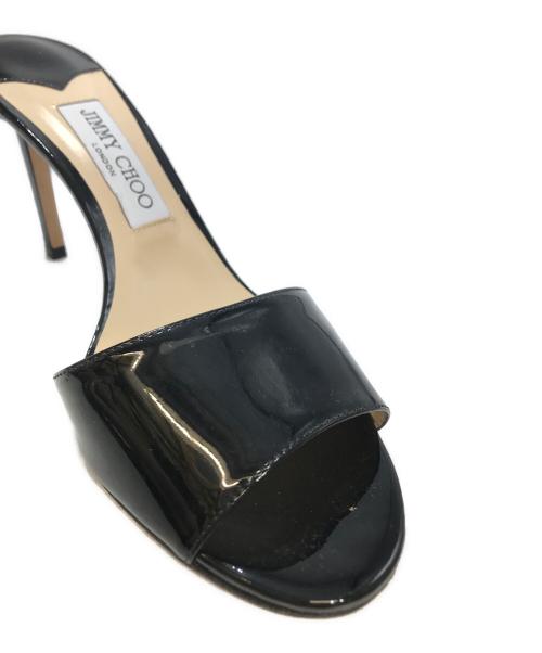JIMMY CHOO（ジミーチュウ）JIMMY CHOO (ジミーチュウ) エナメルヒールパンプス ブラック サイズ:39の古着・服飾アイテム