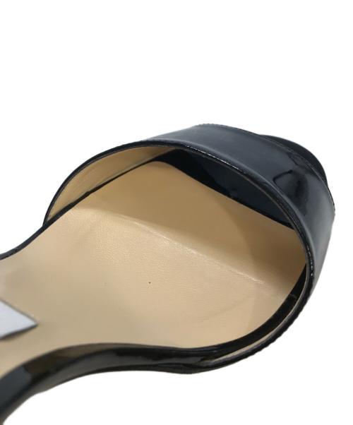 JIMMY CHOO（ジミーチュウ）JIMMY CHOO (ジミーチュウ) エナメルヒールパンプス ブラック サイズ:39の古着・服飾アイテム