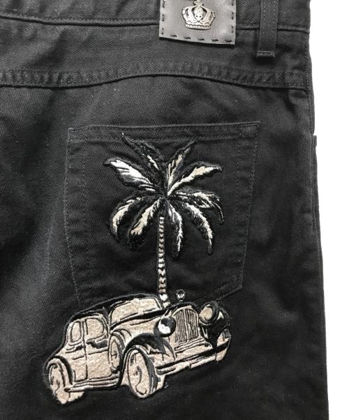 DOLCE & GABBANA（ドルチェ＆ガッバーナ）DOLCE & GABBANA (ドルチェ＆ガッバーナ) バック刺繍デニムパンツ ブラック サイズ:50の古着・服飾アイテム