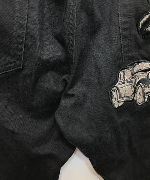 DOLCE & GABBANA（ドルチェ＆ガッバーナ）DOLCE & GABBANA (ドルチェ＆ガッバーナ) バック刺繍デニムパンツ ブラック サイズ:50の古着・服飾アイテム