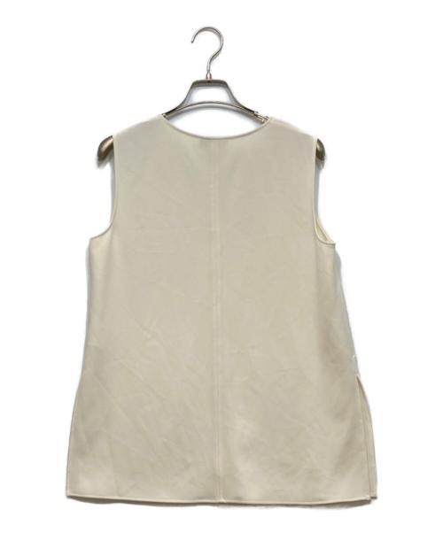 theory（セオリー）theory (セオリー) Admiral Crepe Vneck Top ベージュ サイズ:Sの古着・服飾アイテム