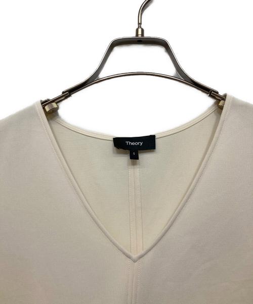 theory（セオリー）theory (セオリー) Admiral Crepe Vneck Top ベージュ サイズ:Sの古着・服飾アイテム