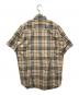 BURBERRY LONDON (バーバリーロンドン) シルクリネンノバチェックリネンシャツ ブラウン サイズ:M：11000円