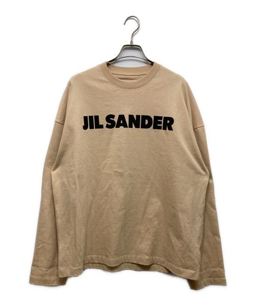 JIL SANDER（ジルサンダー）JIL SANDER (ジルサンダー) ロゴプリントTシャツ ベージュ サイズ:Lの古着・服飾アイテム