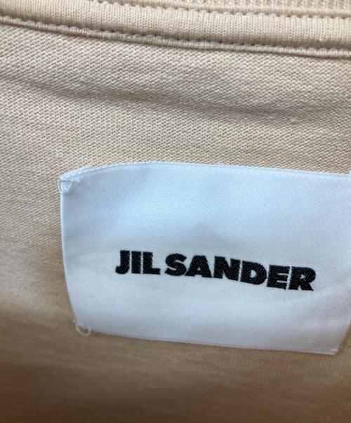 JIL SANDER（ジルサンダー）JIL SANDER (ジルサンダー) ロゴプリントTシャツ ベージュ サイズ:Lの古着・服飾アイテム