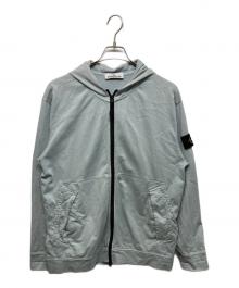 STONE ISLAND（ストーンアイランド）の古着「袖パッチジップアップパーカー」｜ブルー