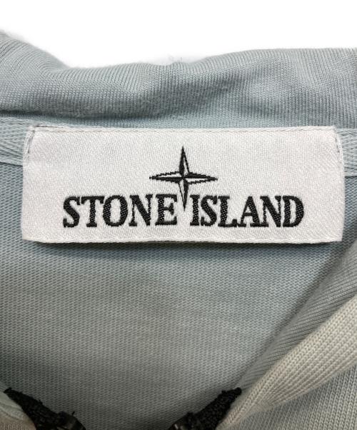 STONE ISLAND（ストーンアイランド）STONE ISLAND (ストーンアイランド) 袖パッチジップアップパーカー ブルー サイズ:Lの古着・服飾アイテム