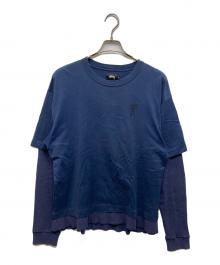 stussy（ステューシー）の古着「フェイクレイヤードカットソー」｜ネイビー