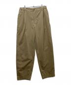 NANGAナンガ）の古着「DOT AIR COMFY TUCK TAPERED PANTS」｜ベージュ