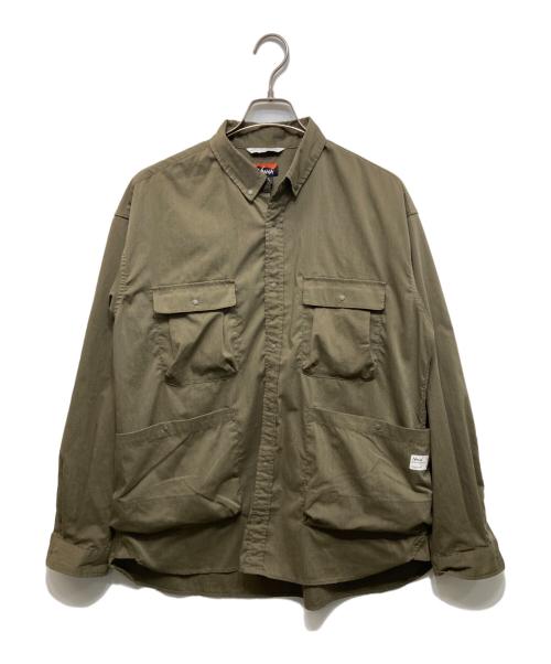 NANGA（ナンガ）NANGA (ナンガ) タキビ リップストップ キャンプシャツ カーキ サイズ:Lの古着・服飾アイテム