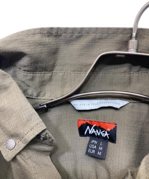 NANGA（ナンガ）NANGA (ナンガ) タキビ リップストップ キャンプシャツ カーキ サイズ:Lの古着・服飾アイテム