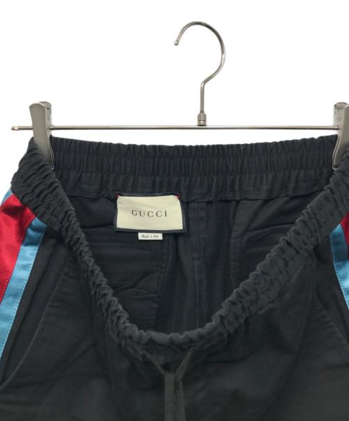 GUCCI（グッチ）GUCCI (グッチ) サイドラインイージーパンツ ネイビー サイズ:44の古着・服飾アイテム