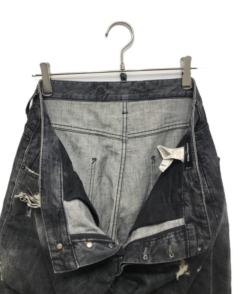 DSQUARED2（ディースクエアード）DSQUARED2 (ディースクエアード) ダメージデニムパンツ ブラック サイズ:48の古着・服飾アイテム