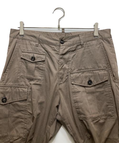 DSQUARED2（ディースクエアード）DSQUARED2 (ディースクエアード) マルチポケット カーゴパンツ　S74KB0016 S41796 ベージュ サイズ:48の古着・服飾アイテム