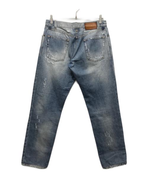DOLCE & GABBANA（ドルチェ＆ガッバーナ）DOLCE & GABBANA (ドルチェ＆ガッバーナ) ダメージデニムパンツ インディゴ サイズ:50の古着・服飾アイテム
