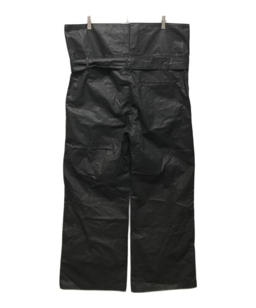 BOTTEGA VENETA（ボッテガベネタ）BOTTEGA VENETA (ボッテガベネタ) ハイウエストコーティングパンツ ブラック サイズ:44の古着・服飾アイテム