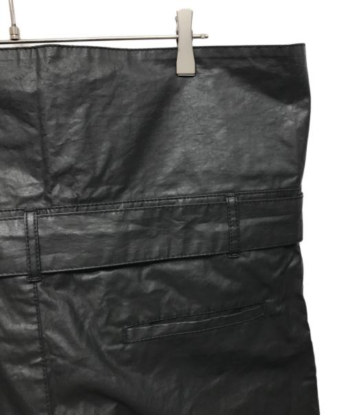 BOTTEGA VENETA（ボッテガベネタ）BOTTEGA VENETA (ボッテガベネタ) ハイウエストコーティングパンツ ブラック サイズ:44の古着・服飾アイテム