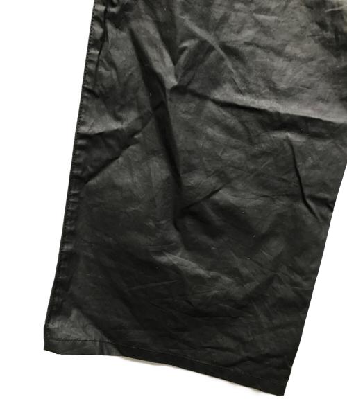 BOTTEGA VENETA（ボッテガベネタ）BOTTEGA VENETA (ボッテガベネタ) ハイウエストコーティングパンツ ブラック サイズ:44の古着・服飾アイテム