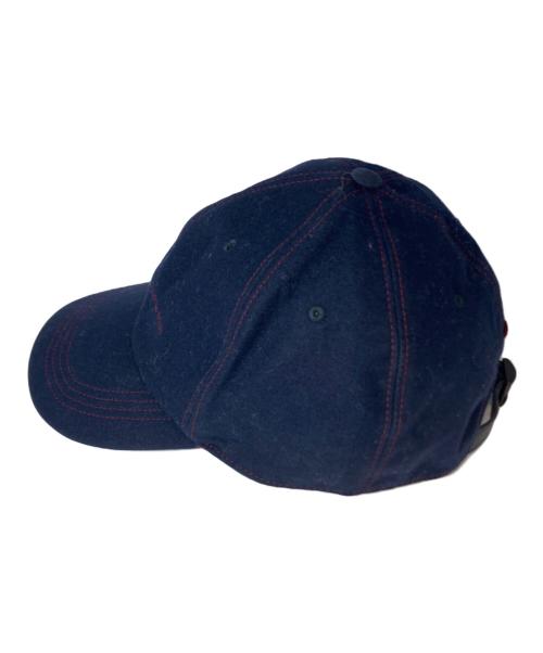 BRUNELLO CUCINELLI（ブルネロクチネリ）BRUNELLO CUCINELLI (ブルネロクチネリ) カシミヤ混キャップ　イタリア製　 ネイビーの古着・服飾アイテム