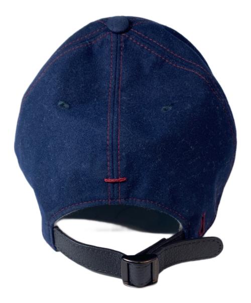BRUNELLO CUCINELLI（ブルネロクチネリ）BRUNELLO CUCINELLI (ブルネロクチネリ) カシミヤ混キャップ　イタリア製　 ネイビーの古着・服飾アイテム
