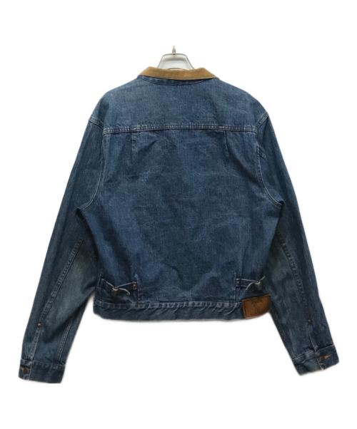 POLO RALPH LAUREN（ポロ・ラルフローレン）POLO RALPH LAUREN (ポロ・ラルフローレン) 襟コーデュロイデニムトラッカージャケット インディゴ サイズ:Lの古着・服飾アイテム