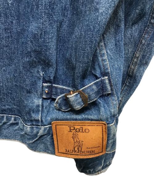 POLO RALPH LAUREN（ポロ・ラルフローレン）POLO RALPH LAUREN (ポロ・ラルフローレン) 襟コーデュロイデニムトラッカージャケット インディゴ サイズ:Lの古着・服飾アイテム