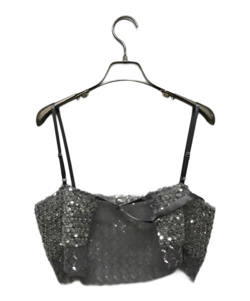 MAISON SPECIAL（メゾンスペシャル）MAISON SPECIAL (メゾンスペシャル) Sparkling Layered Camisole グレー サイズ:FREEの古着・服飾アイテム