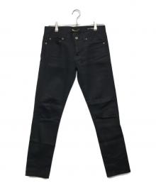 Saint Laurent Paris（サンローランパリ）の古着「スキニーデニムパンツ」｜ブラック