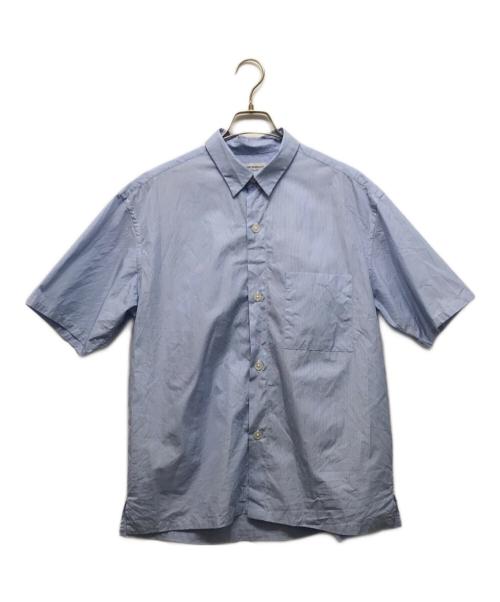 JOHN SMEDLEY（ジョンスメドレー）JOHN SMEDLEY (ジョンスメドレー) THOMAS MASON (トーマスメイソン) 半袖シャツ ブルー サイズ:Mの古着・服飾アイテム