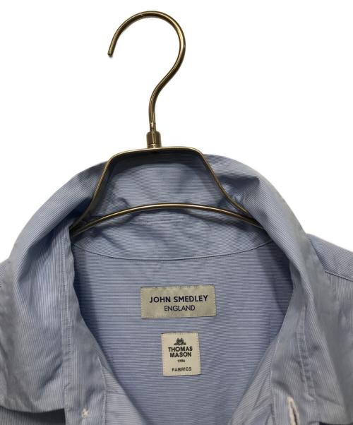 JOHN SMEDLEY（ジョンスメドレー）JOHN SMEDLEY (ジョンスメドレー) THOMAS MASON (トーマスメイソン) 半袖シャツ ブルー サイズ:Mの古着・服飾アイテム