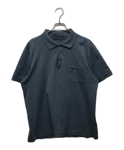 LOUIS VUITTON（ルイ ヴィトン）LOUIS VUITTON (ルイ ヴィトン) ダミエ ポロシャツ グリーン サイズ:XLの古着・服飾アイテム