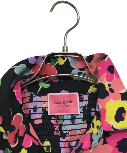 Kate Spade（ケイトスペード）Kate Spade (ケイトスペード) 花柄ワンピース ブラック サイズ:Oの古着・服飾アイテム