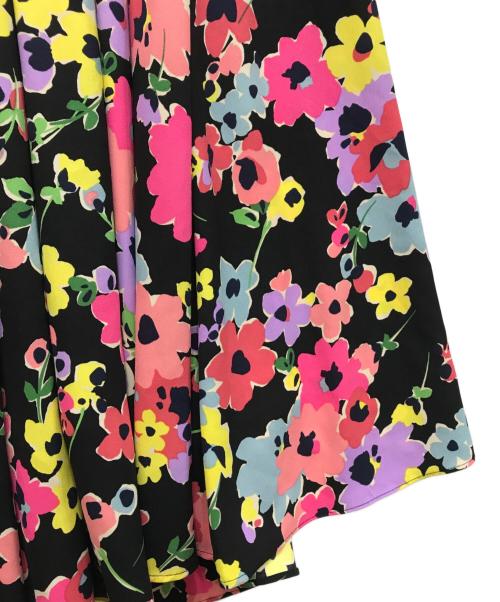Kate Spade（ケイトスペード）Kate Spade (ケイトスペード) 花柄ワンピース ブラック サイズ:Oの古着・服飾アイテム