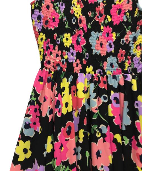 Kate Spade（ケイトスペード）Kate Spade (ケイトスペード) 花柄ワンピース ブラック サイズ:Oの古着・服飾アイテム