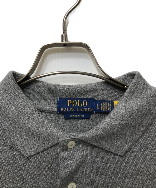 POLO RALPH LAUREN（ポロ・ラルフローレン）POLO RALPH LAUREN (ポロ・ラルフローレン) ポロ刺繍半袖ポロシャツ グレー サイズ:Lの古着・服飾アイテム