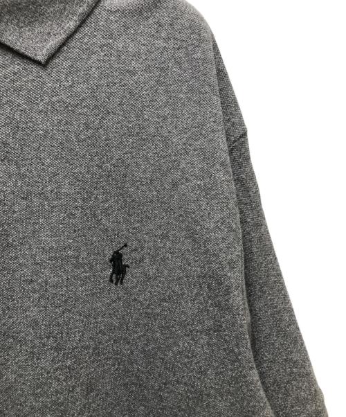 POLO RALPH LAUREN（ポロ・ラルフローレン）POLO RALPH LAUREN (ポロ・ラルフローレン) ポロ刺繍半袖ポロシャツ グレー サイズ:Lの古着・服飾アイテム