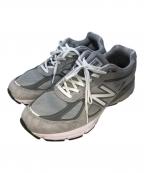 NEW BALANCEニューバランス）の古着「Made in USA 990v4」｜グレー