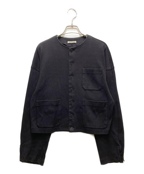 AURALEE（オーラリー）AURALEE (オーラリー) 22AW SUPER HEAVY COTTON RIB CARDIGAN（スーパーヘビーコットンリブカーディガン）A22SC01GF ネイビー サイズ:1の古着・服飾アイテム