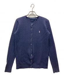 RALPH LAUREN SPORT（ラルフローレン スポーツ）の古着「ケーブルニットカーディガン」｜ネイビー