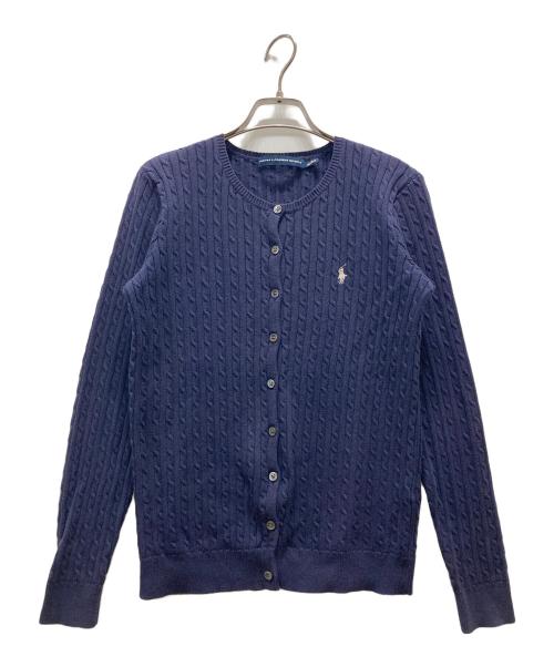 RALPH LAUREN SPORT（ラルフローレン スポーツ）RALPH LAUREN SPORT (ラルフローレン スポーツ) ケーブルニットカーディガン ネイビー サイズ:Mの古着・服飾アイテム