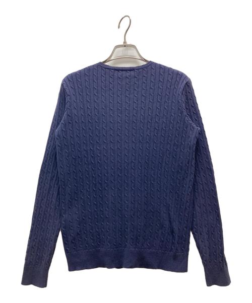 RALPH LAUREN SPORT（ラルフローレン スポーツ）RALPH LAUREN SPORT (ラルフローレン スポーツ) ケーブルニットカーディガン ネイビー サイズ:Mの古着・服飾アイテム